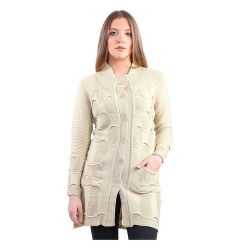 Montrex Beige Long Coat For Women